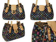 Load image into Gallery viewer, 極美品 LOUIS VUITTON ルイヴィトン ハンドバッグ M93555 グリート モノグラムマルチカラー ブラック 村上隆 ゴールド金具 中古 62265