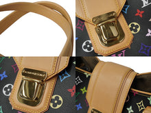 Load image into Gallery viewer, 極美品 LOUIS VUITTON ルイヴィトン ハンドバッグ M93555 グリート モノグラムマルチカラー ブラック 村上隆 ゴールド金具 中古 62265