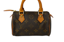 画像をギャラリービューアに読み込む, LOUIS VUITTON ルイヴィトン ハンドバッグ ミニスピーディ モノグラム ブラウン M41534 PVC レザー ゴールド金具 美品 中古 62269