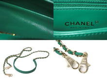 画像をギャラリービューアに読み込む, 新品未使用 CHANEL シャネル ココハンドル XXS チェーンショルダーバッグ AS2215 ランダム グリーン シャンパンゴールド金具 62272