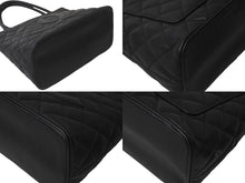 画像をギャラリービューアに読み込む, 極美品 CHANEL シャネル 復刻トートバック A01804 15番台 キャビアスキン ブラック シルバープレート 中古 62280