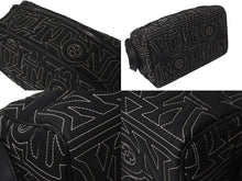 画像をギャラリービューアに読み込む, LOUIS VUITTON ルイヴィトン スノー カプセル コレクション ドップキット ナイロン ブラック M21435 ICチップ 良品 中古 62281