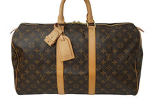 画像をギャラリービューアに読み込む, LOUIS VUITTON ルイヴィトン モノグラム キーポル45 ボストンバッグ PVC レザー M41428 ゴールド金具 ブラウン 良品 中古 62288