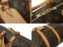 画像をギャラリービューアに読み込む, LOUIS VUITTON ルイヴィトン モノグラム キーポル45 ボストンバッグ PVC レザー M41428 ゴールド金具 ブラウン 良品 中古 62288