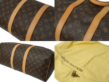 画像をギャラリービューアに読み込む, LOUIS VUITTON ルイヴィトン モノグラム キーポル45 ボストンバッグ PVC レザー M41428 ゴールド金具 ブラウン 良品 中古 62288