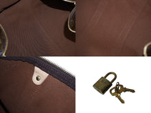 画像をギャラリービューアに読み込む, LOUIS VUITTON ルイヴィトン モノグラム キーポル45 ボストンバッグ PVC レザー M41428 ゴールド金具 ブラウン 良品 中古 62288
