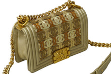 画像をギャラリービューアに読み込む, 新品同様 CHANEL シャネル ボーイシャネル20 ショルダーバッグ カーフスキン 20番台 ゴールド ゴールド金具 中古 62300