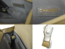 画像をギャラリービューアに読み込む, 新品同様 CHANEL シャネル ボーイシャネル20 ショルダーバッグ カーフスキン 20番台 ゴールド ゴールド金具 中古 62300