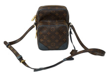 画像をギャラリービューアに読み込む, LOUIS VUITTON ルイヴィトン アマゾン ショルダーバッグ M45233 モノグラム バイカラー ブラウン ゴールド金具 美品 中古 62308