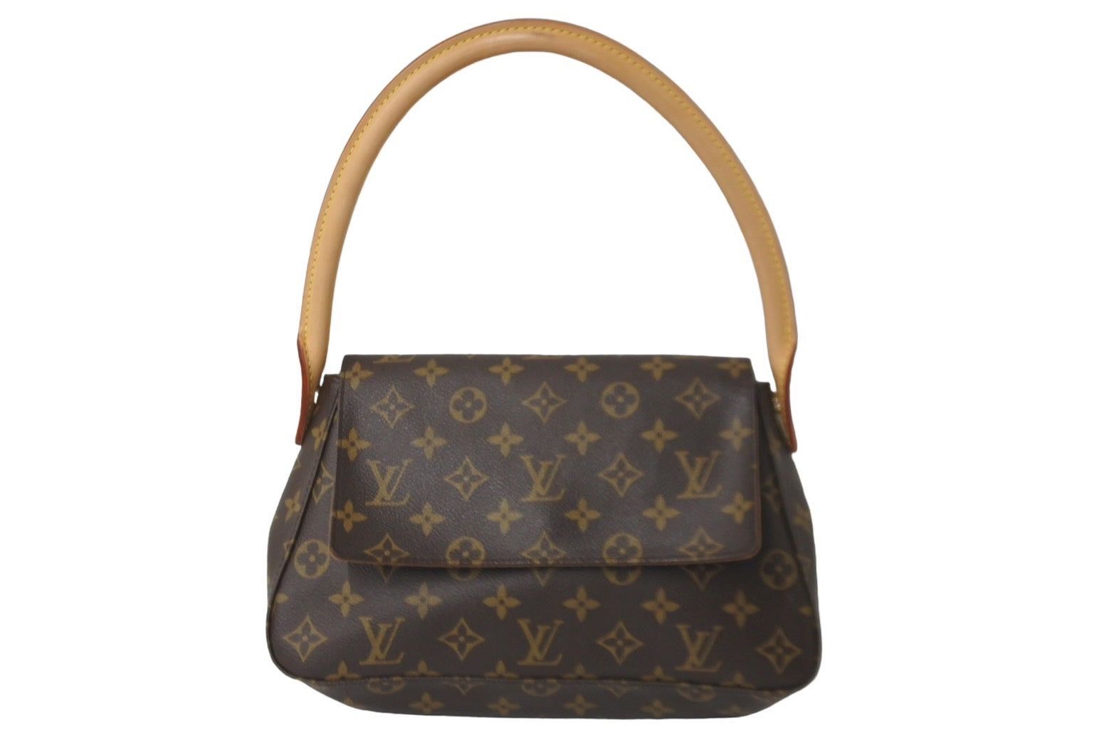 極美品 LOUIS VUITTON ルイヴィトン モノグラム ミニルーピング ワンショルダーバッグ M51147 ブラウン 中古 62311 –  Casanova Vintage