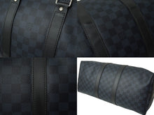 画像をギャラリービューアに読み込む, 極美品 LOUIS VUITTON ルイヴィトン キーポル バンドリエール 45 ボストンバッグ 2WAY ダミエコバルト N41349 中古 62316