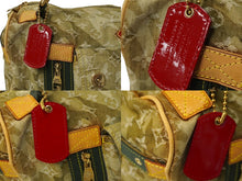 画像をギャラリービューアに読み込む, LOUIS VUITTON ルイヴィトン モノグラモフラージュ リス ボストンバッグ カーキ 村上隆 デニム 08AW M95771 良品 中古 62327