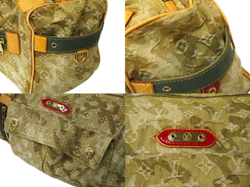 LOUIS VUITTON ルイヴィトン モノグラモフラージュ リス ボストンバッグ カーキ 村上隆 デニム 08AW M95771 良品 中古  62327 – Casanova Vintage