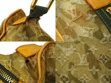 画像をギャラリービューアに読み込む, LOUIS VUITTON ルイヴィトン モノグラモフラージュ リス ボストンバッグ カーキ 村上隆 デニム 08AW M95771 良品 中古 62327