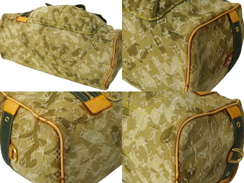 LOUIS VUITTON ルイヴィトン モノグラモフラージュ リス ボストンバッグ カーキ 村上隆 デニム 08AW M95771 良品 中古  62327 – Casanova Vintage