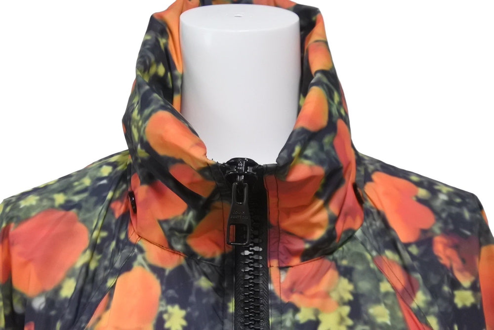 LOUIS VUITTON ルイヴィトン フローラル ハーフジップ ジャケット RM191 LTX HGB65W サイズ46 ナイロン 花柄 美品 中古 62330