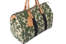 画像をギャラリービューアに読み込む, 新品同様 ルイ ヴィトン LOUIS VUITTON モノグラム フラージュ スピーディ 35 バッグ カモフラ グリーン M95773 村上隆 中古 62332