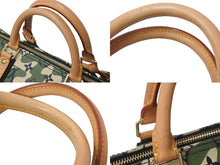 画像をギャラリービューアに読み込む, 新品同様 ルイ ヴィトン LOUIS VUITTON モノグラム フラージュ スピーディ 35 バッグ カモフラ グリーン M95773 村上隆 中古 62332