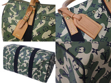 画像をギャラリービューアに読み込む, 新品同様 ルイ ヴィトン LOUIS VUITTON モノグラム フラージュ スピーディ 35 バッグ カモフラ グリーン M95773 村上隆 中古 62332