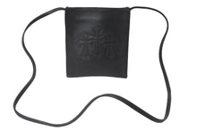 Load image into Gallery viewer, 極美品 CHROMEHEARTS クロムハーツ スクエアポケット ショルダーバッグ セメタリークロス スクロールラベル ブラック 中古 62336