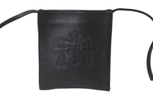 Load image into Gallery viewer, 極美品 CHROMEHEARTS クロムハーツ スクエアポケット ショルダーバッグ セメタリークロス スクロールラベル ブラック 中古 62336