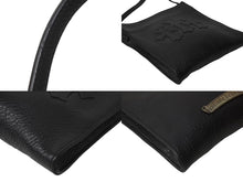 Load image into Gallery viewer, 極美品 CHROMEHEARTS クロムハーツ スクエアポケット ショルダーバッグ セメタリークロス スクロールラベル ブラック 中古 62336