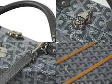 Load image into Gallery viewer, 極美品 新型 GOYARD ゴヤール パラスMM トランクケース 2WAY ヘリンボーン柄 レザー グレー 中古 62342