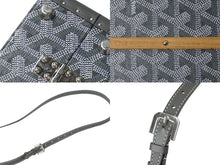 Load image into Gallery viewer, 極美品 新型 GOYARD ゴヤール パラスMM トランクケース 2WAY ヘリンボーン柄 レザー グレー 中古 62342