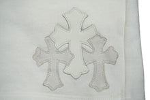 Load image into Gallery viewer, CHROME HEARTS クロムハーツ GRP ワイノットスウェットショーツ ショートパンツ クロスパッチ コットン ホワイト M 美品 中古 62343