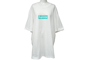 新品同様 Supreme シュプリーム Tiffany&Co.Box Logo Tee 21AW SUP-FW21-269 XLサイズ ボックスロゴ Tシャツ コットン ホワイト 中古 62362