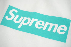 新品同様 Supreme シュプリーム Tiffany&Co.Box Logo Tee 21AW SUP-FW21-269 XLサイズ ボックスロゴ Tシャツ コットン ホワイト 中古 62362