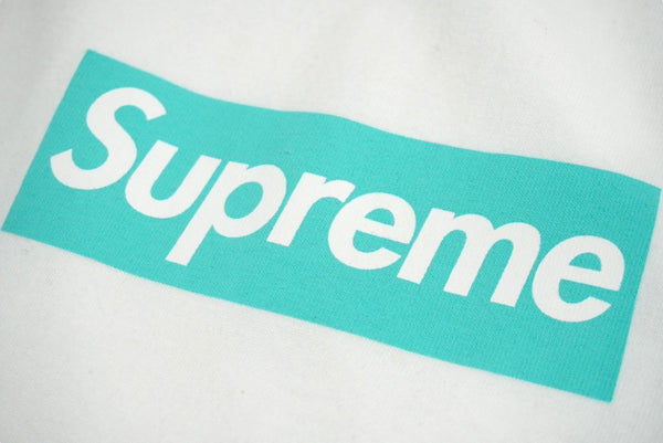 新品同様 Supreme シュプリーム Tiffany&Co.Box Logo Tee 21AW SUP-FW21-269 XLサイズ ボックスロゴ Tシャツ コットン ホワイト 中古 62362