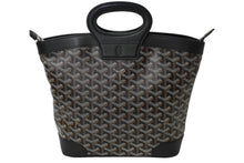 Load image into Gallery viewer, GOYARD ゴヤール ベルーガ PM ハンドバッグ PVCコーティングキャンバス ブラック シルバー金具 美品 中古 4c061816
