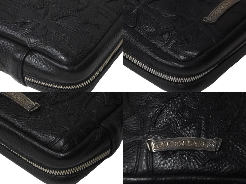 未使用 CHROME HEARTS クロムハーツ ハンドバッグ EVERYDAY CARRY L エブリデイ レザー シルバー925 中古 62396  – Casanova Vintage