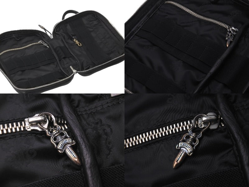 未使用 CHROME HEARTS クロムハーツ ハンドバッグ EVERYDAY CARRY L エブリデイ レザー シルバー925 中古 62396  – Casanova Vintage