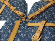 画像をギャラリービューアに読み込む, LOUIS VUITTON ルイヴィトン サックアドGM リュック・バックパック M95056 モノグラムデニム ブルー ゴールド金具 美品 中古 62408