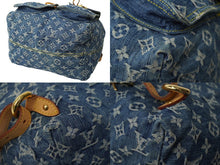 画像をギャラリービューアに読み込む, LOUIS VUITTON ルイヴィトン サックアドGM リュック・バックパック M95056 モノグラムデニム ブルー ゴールド金具 美品 中古 62408