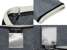 画像をギャラリービューアに読み込む, CHANEL シャネル ココマーク 半袖 ワンピース ヴィンテージシャネル PH228V06479 95P サイズ 38 グレー レディース 美品 中古 62414