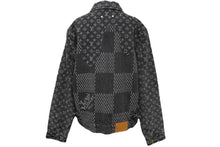 Load image into Gallery viewer, LOUIS VUITTON ルイヴィトン NIGO ジャイアント ダミエウェーブス デニムジャケット HJA11WUZC A435 48 ブラック 美品 62415