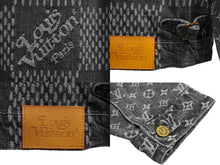 Load image into Gallery viewer, LOUIS VUITTON ルイヴィトン NIGO ジャイアント ダミエウェーブス デニムジャケット HJA11WUZC A435 48 ブラック 美品 62415