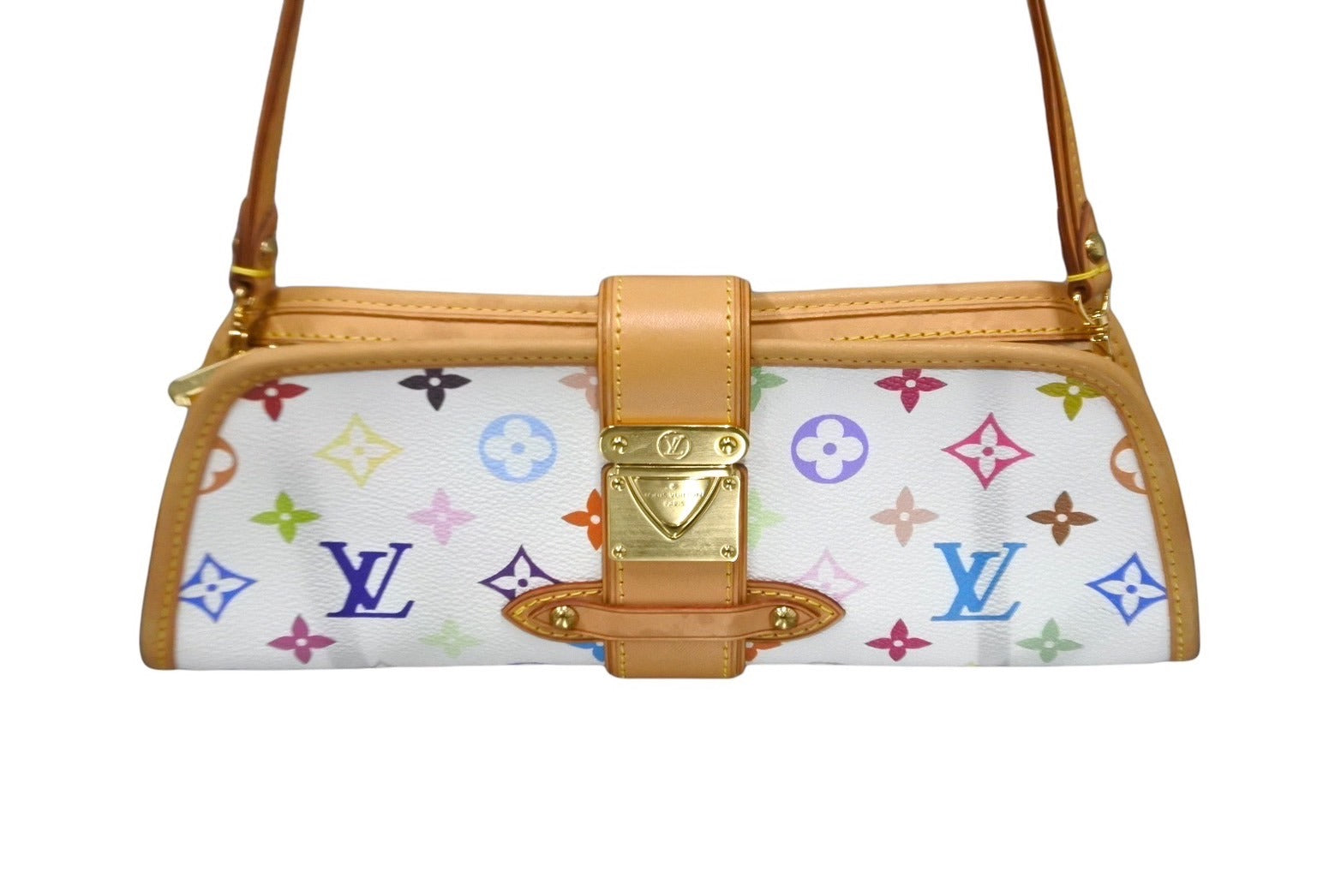 極美品 LOUIS VUITTON ルイヴィトン ハンドバッグ シャーリー モノグラムマルチカラー ブロン M40049 ゴールド金具 中古  62448 – Casanova Vintage