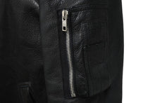 Load image into Gallery viewer, Rick Owens リックオウエンス 16SS レザーボンバージャケット RU16S3775-LCW ブラック サイズ52 美品 中古 62450