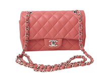 画像をギャラリービューアに読み込む, CHANEL シャネル 横長 20cm ショルダーバッグ ミニマトラッセショルダーチェーン ピンク ラムスキン 美品 中古 62445