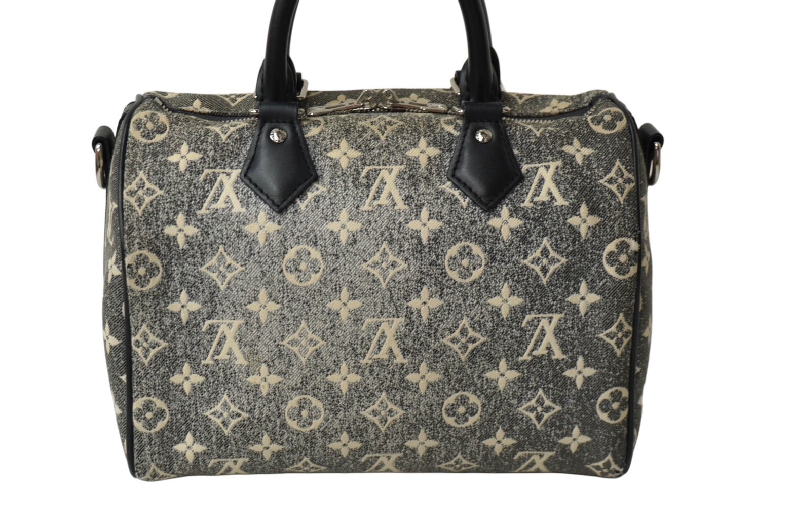 LOUIS VUITTON ルイヴィトン スピーディバンドリエール25 ハンドバッグ M21464 モノグラムジャカードデニム グレー 美品 中古  62462 – Casanova Vintage