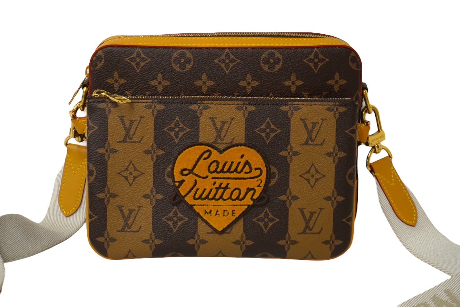 新品同様品 LOUIS VUITTON ルイ ヴィトン × NIGO モノグラムストライプ ...