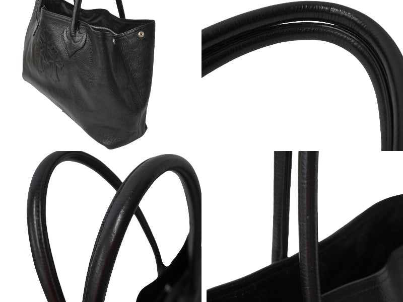 クロムハーツ925 97 CHROME HEARTS クロムハーツ 3セメタリー トートバッグ レザー