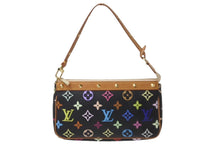 画像をギャラリービューアに読み込む, LOUIS VUITTON ルイヴィトン モノグラムマルチ ポシェット アクセソワ―ル M92648 村上隆 ブラック 美品 中古 62506
