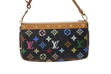 画像をギャラリービューアに読み込む, LOUIS VUITTON ルイヴィトン モノグラムマルチ ポシェット アクセソワ―ル M92648 村上隆 ブラック 美品 中古 62506