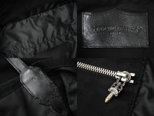 画像をギャラリービューアに読み込む, CHROME HEARTS クロムハーツ ルシール トートバッグ キャンバス ダガー ロゴプリント ブラック シルバー925 美品 中古 62517