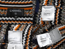 画像をギャラリービューアに読み込む, 極美品 CHANEL シャネル ショート丈 ジップアップ ニット マルチカラー ココマーク ロゴ P55770K07317 サイズ34 中古 62530